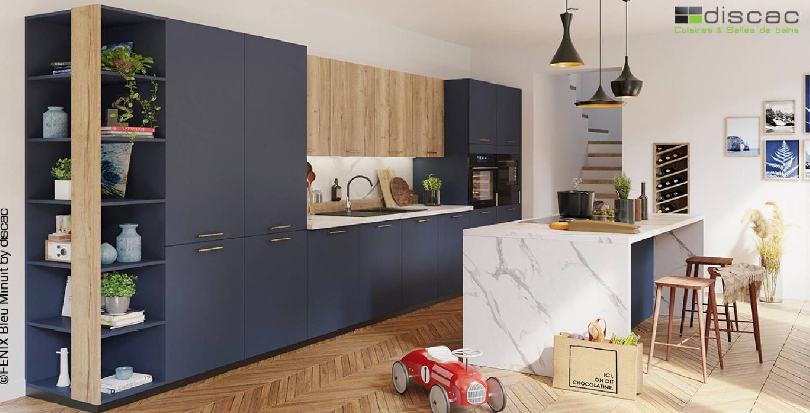 CUISINE FENIX BLEU MINUIT DISCAC à Bordeaux