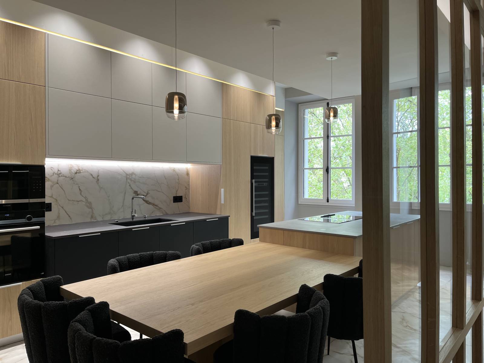 cuisine cesar maxima technomat noir