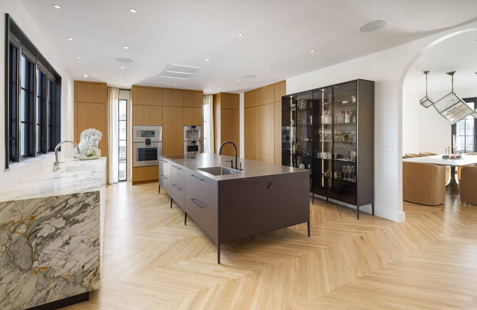 CUISINE UNIT CESAR BOIS ET MARBRE