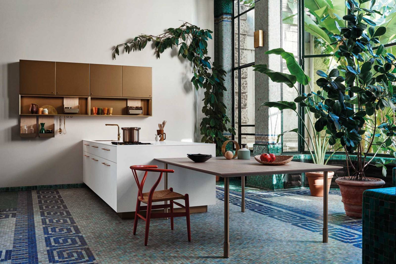 cuisine maxima cesar cuve et mitigeur cuivre