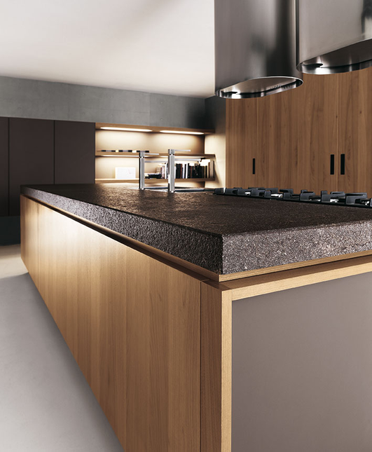 cuisine plan de travail pierre porphyre Le Bouscat