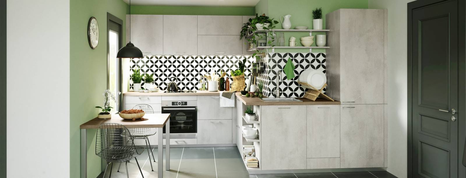 Cuisine EFFET aux façades 