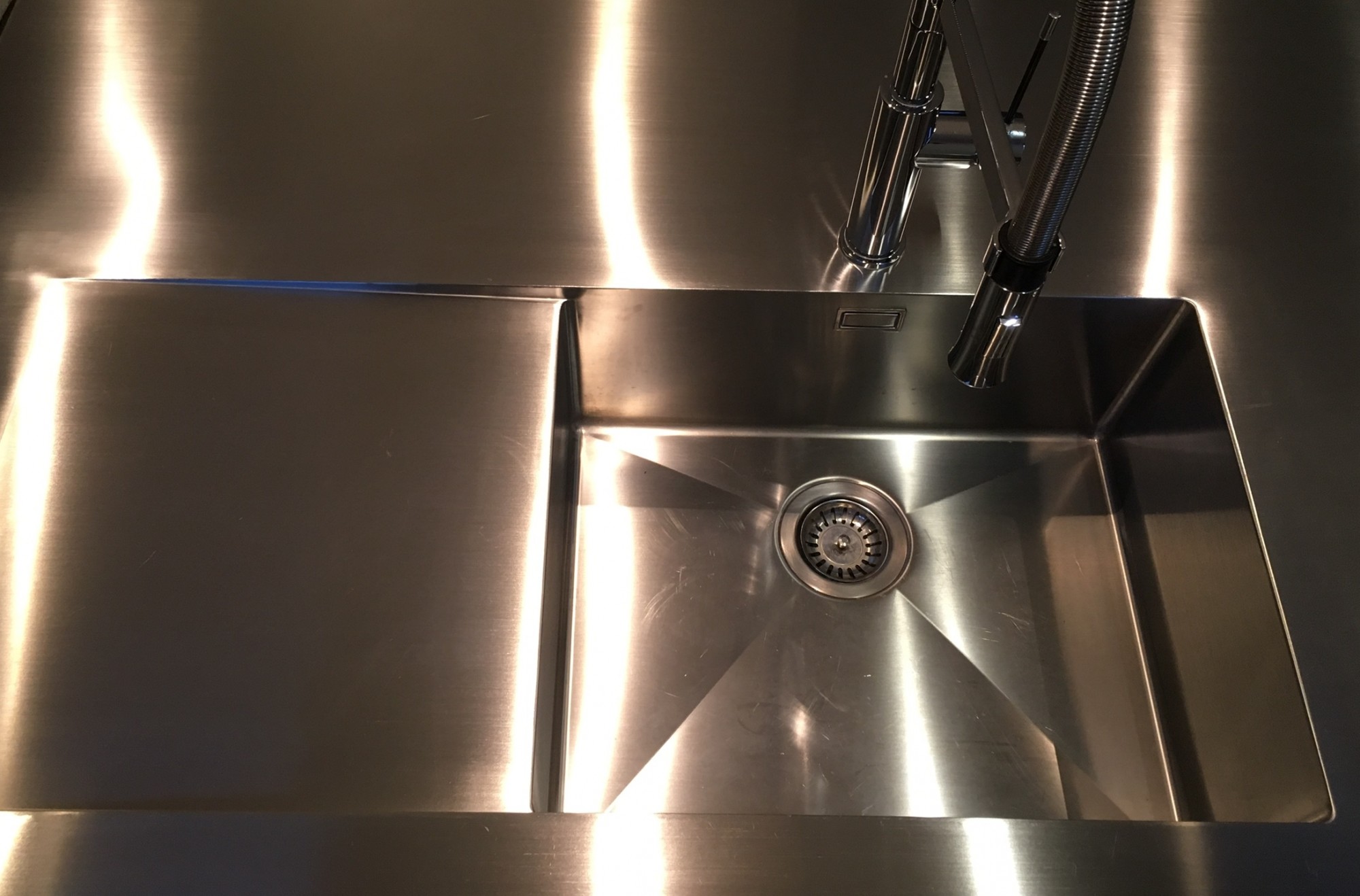 plans de travail inox avec cuve intégrée